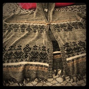 Vintage sleeveless poncho Indian styled